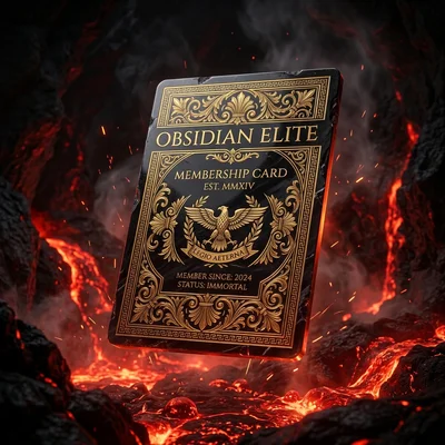 Obsidian VIP Card Graphic
